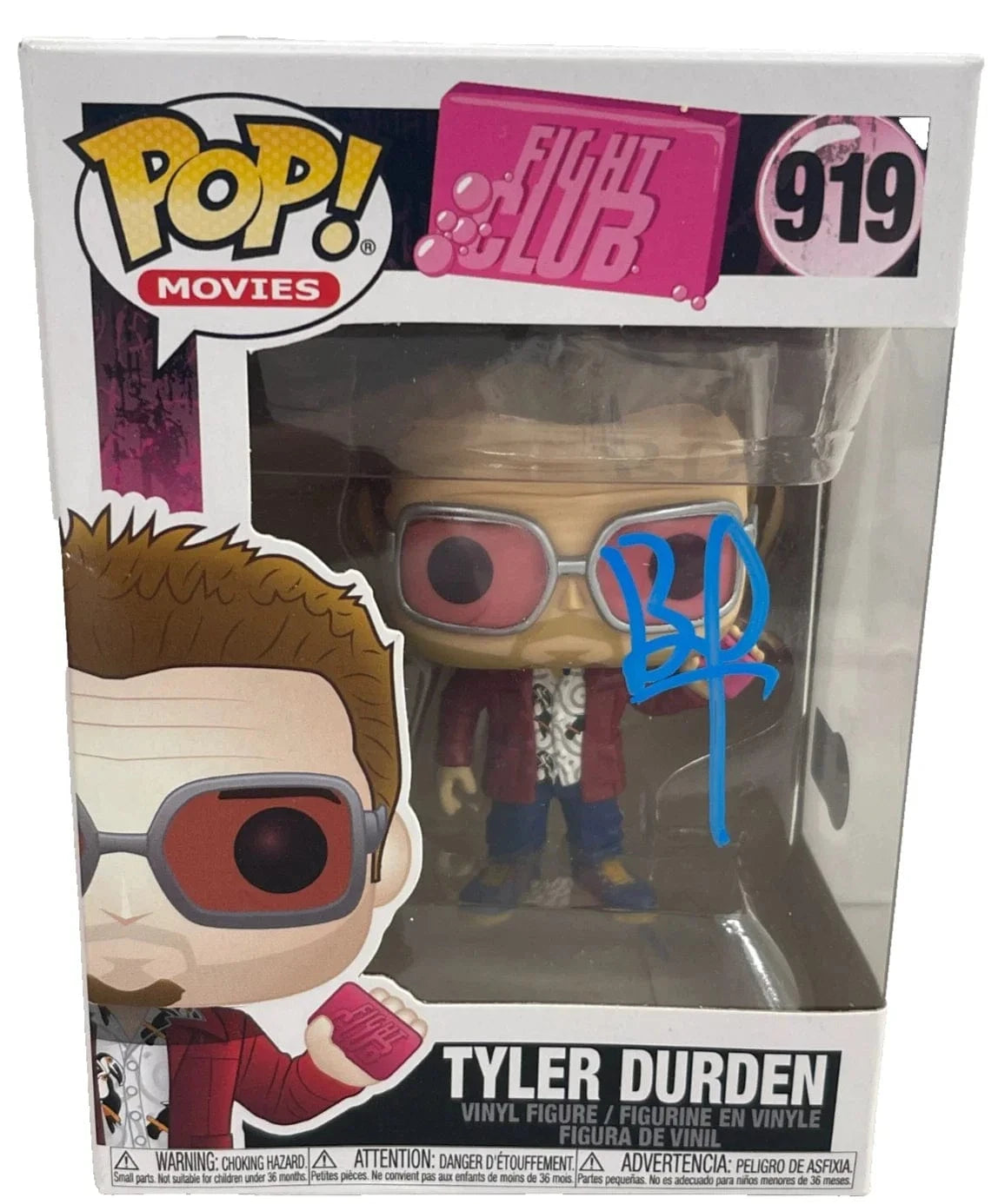 Brad Pitt Signed Funko - Beckett - Fight Club