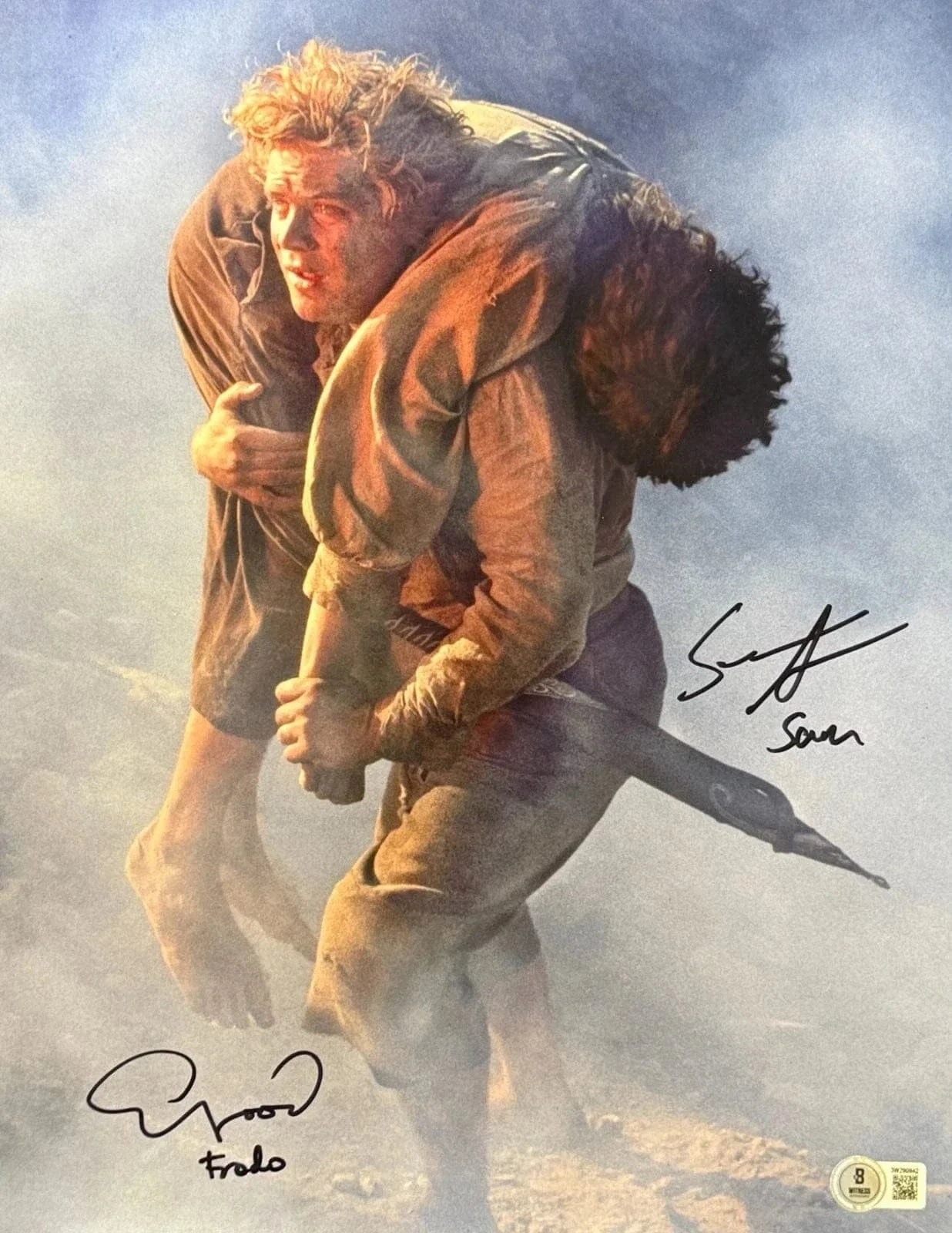 Elijah Wood & Sean Astin Signed Photo - Beckett COA