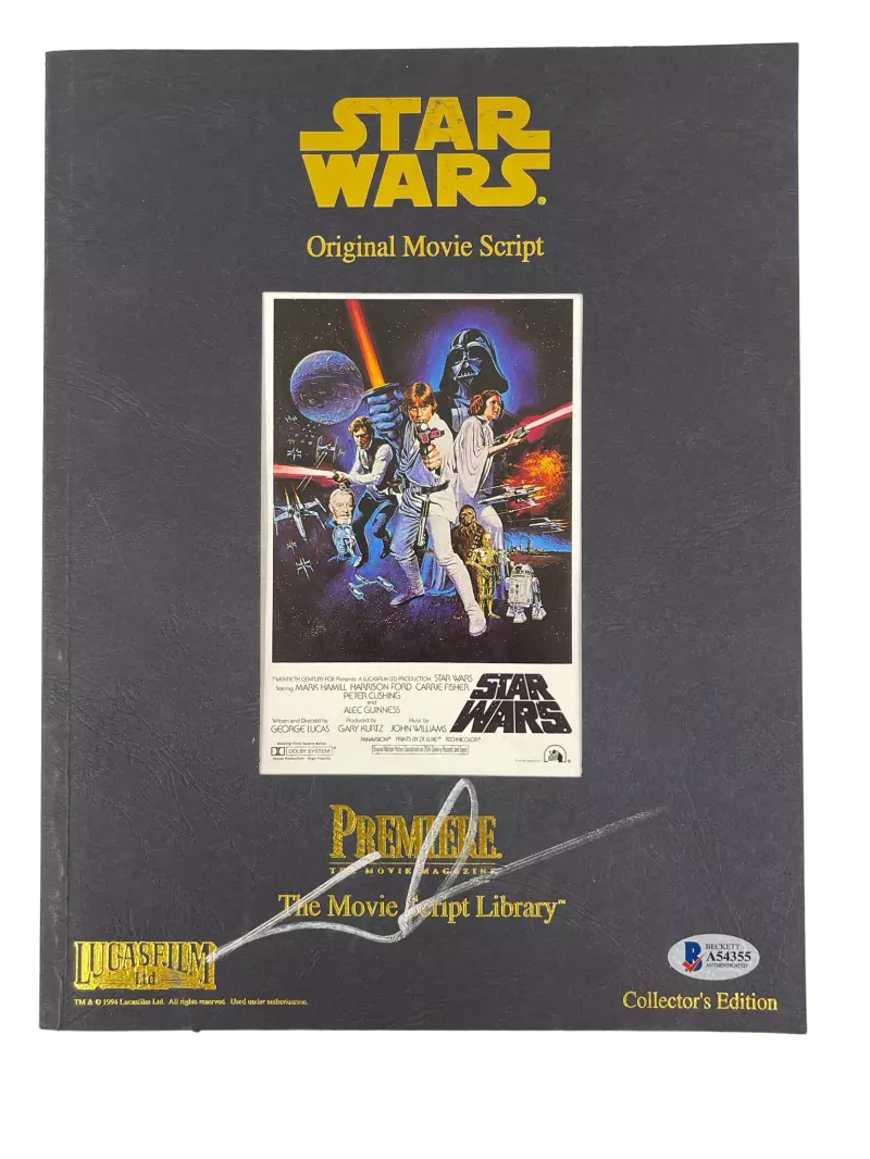 George Lucas Authentic Autographed Star Wars Script