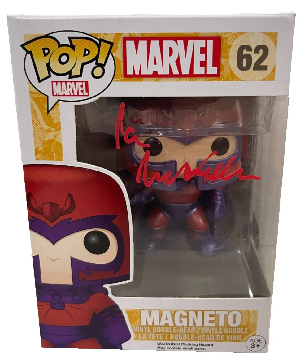 Ian McKellen Signed Magneto X-Men Funko #62