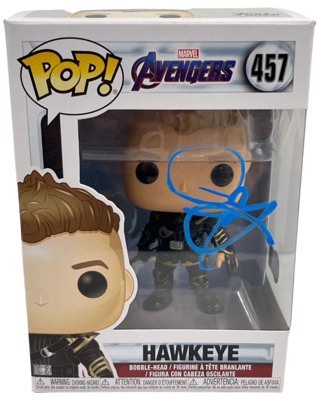 Jeremy Renner Signed Hawkeye The Avengers Marvel