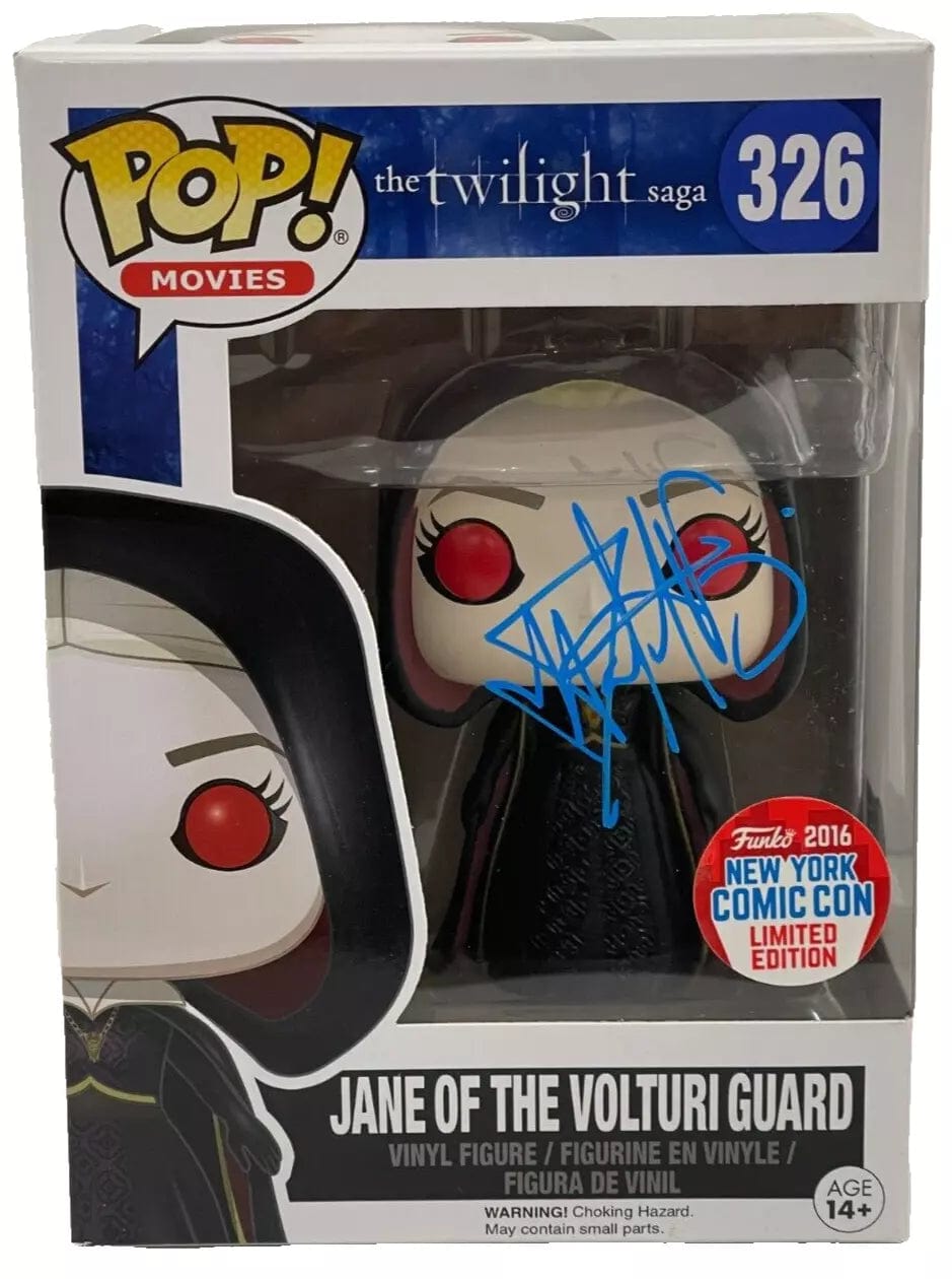 Dakota Fanning Authentic Autographed Jane of the Volturi Guard 326 Twilight  Funko Pop Figure, image size:939x1260