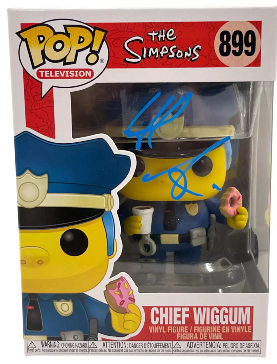 Hank Azaria Signed Chief Wiggum 899 Funko - Beckett COA