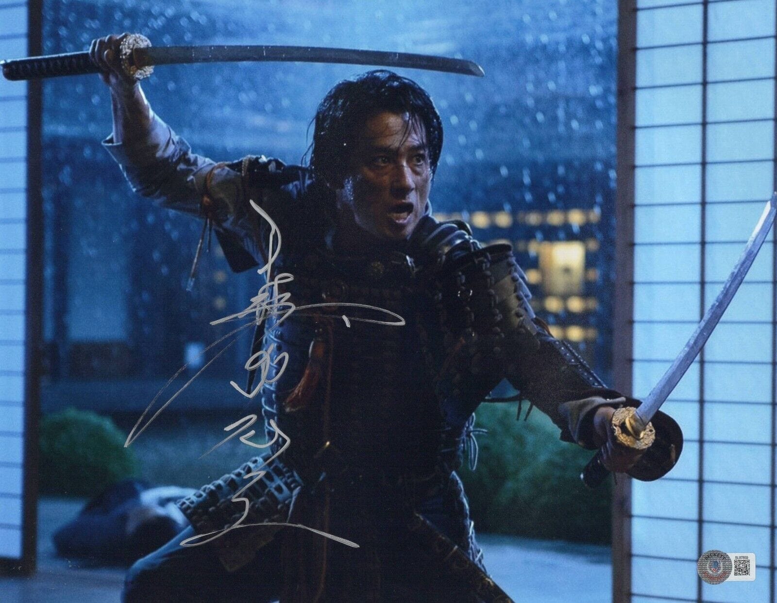 Hiroyuki Sanada Signed 11x14 Photo - Beckett