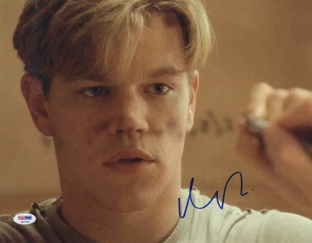 Matt Damon 直筆？サイン入り写真 COA付 Matt Damon 直筆？サイン入り