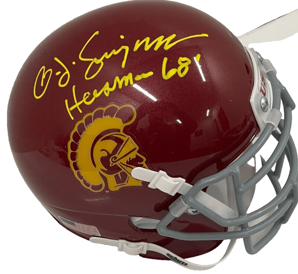 OJ Simpson Signed Helmet | PTS COA