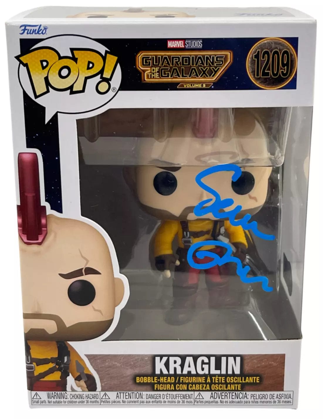 Sean Gunn Signed Kraglin 1209 Guardians Funko - Beckett COA