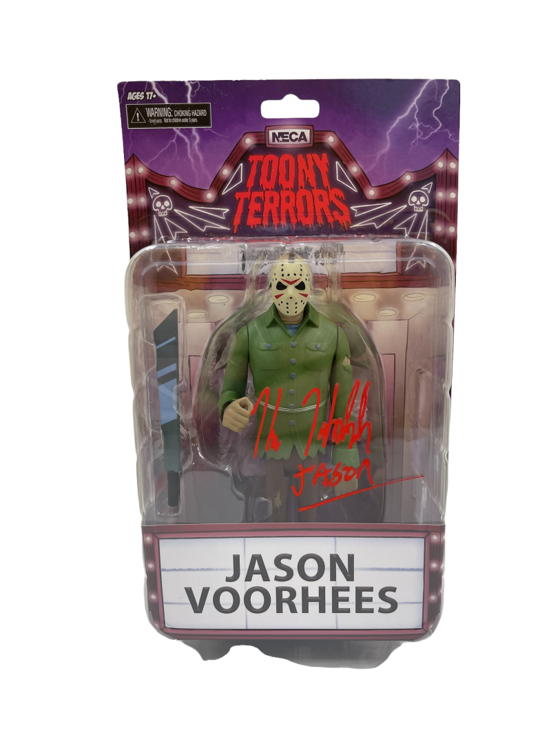 Kane Hodder Authentic Autographed Toony Terrors Jason Voorhees Action Figure