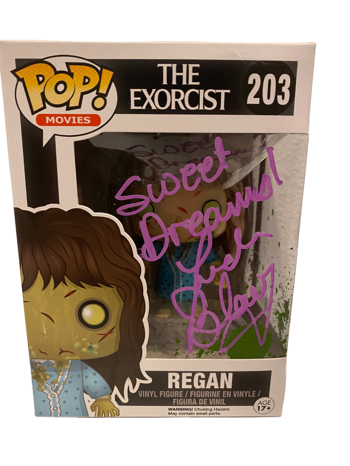 Linda Blair Authentic Autographed Regan The Exorcist 203 Funko Pop Figure