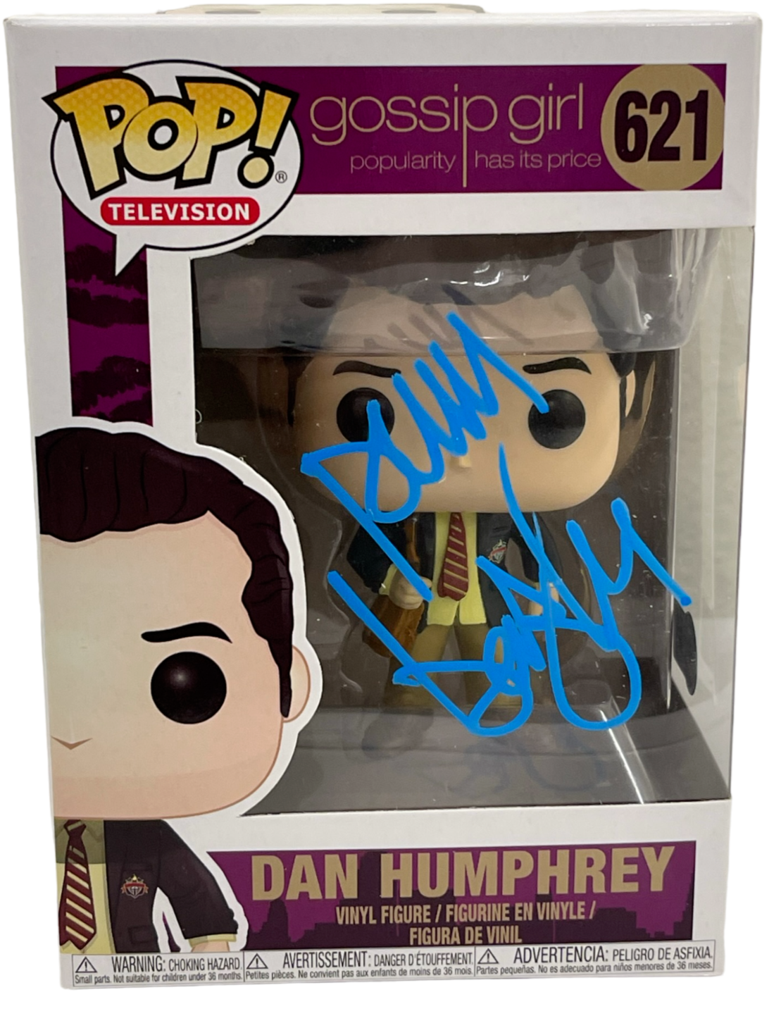 Penn Badgley Authentic Autographed Dan Humphrey Gossip Girl 621 Funko