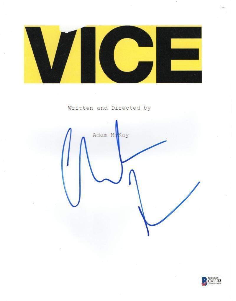 Christian Bale Authentic Autographed Vice Script