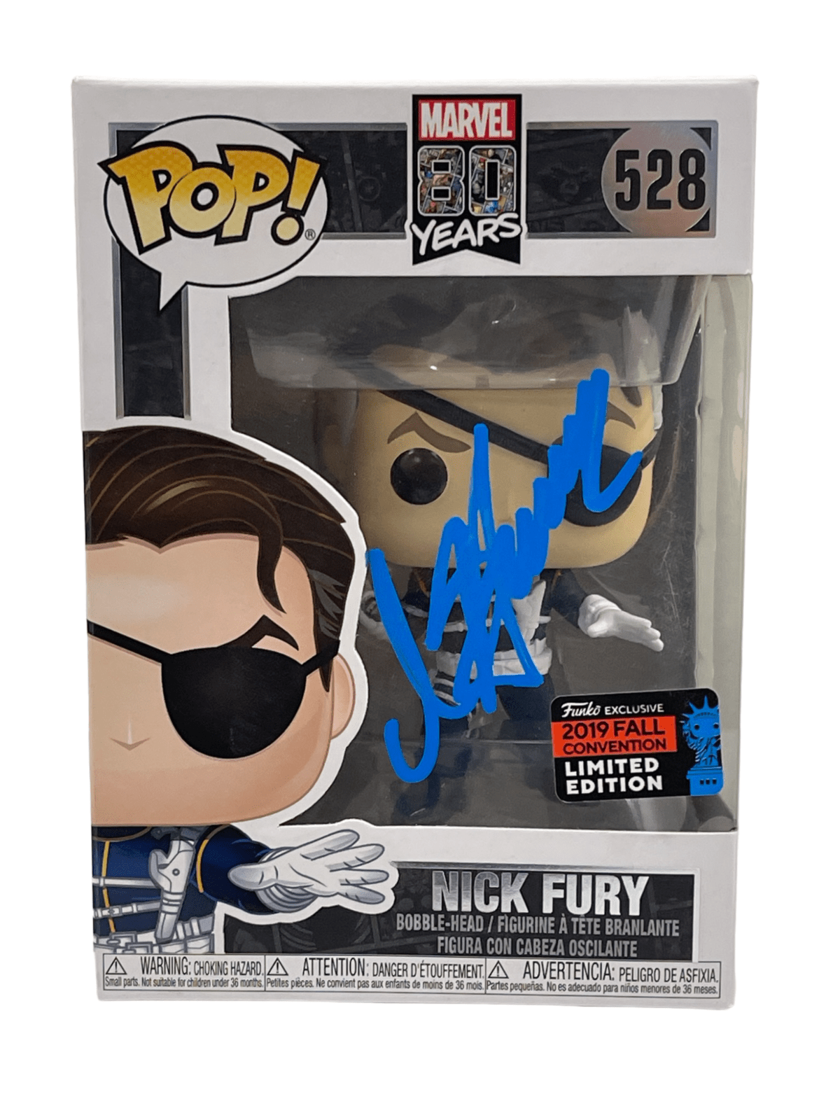 David Hasselhoff Autographed Nick Fury Marvel 80 Years Funko