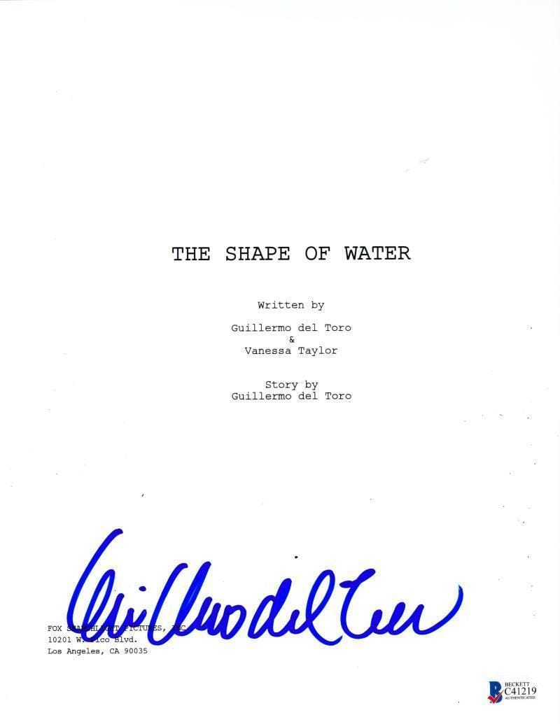 Guillermo Del Toro Authentic Autographed The Shape of Water Script