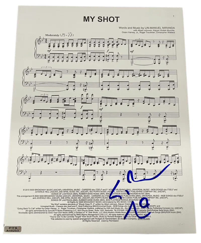 HOT Lin Manuel Miranda Hamilton Musical Words Lin Manuel