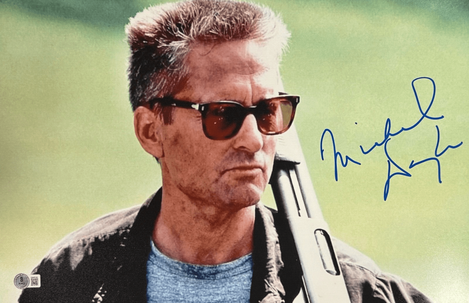 Michael Douglas Autographed 12x18 Photo | PTS #2
