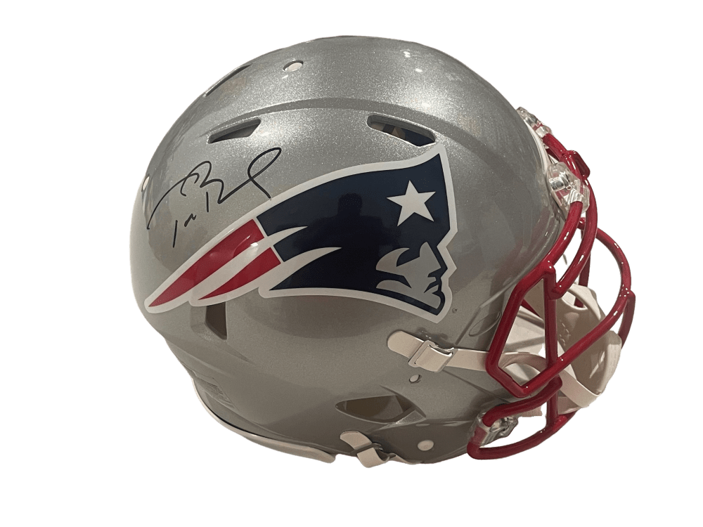 brady football helmet Tom Brady Autographed Patriots Helmet