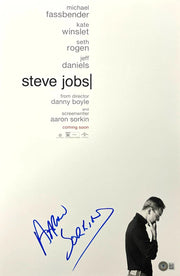Aaron Sorkin Signed 12x18 Poster from Steve Jobs Beckett COA - Item #1