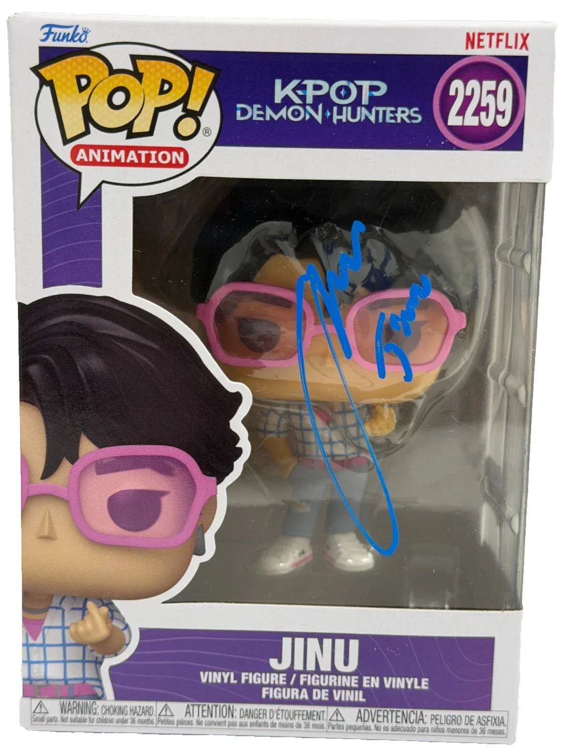 Ahn Hyo-Seop Authentic Autographed Jinu K-Pop Demon Hunters 2259 Funko Pop Figure