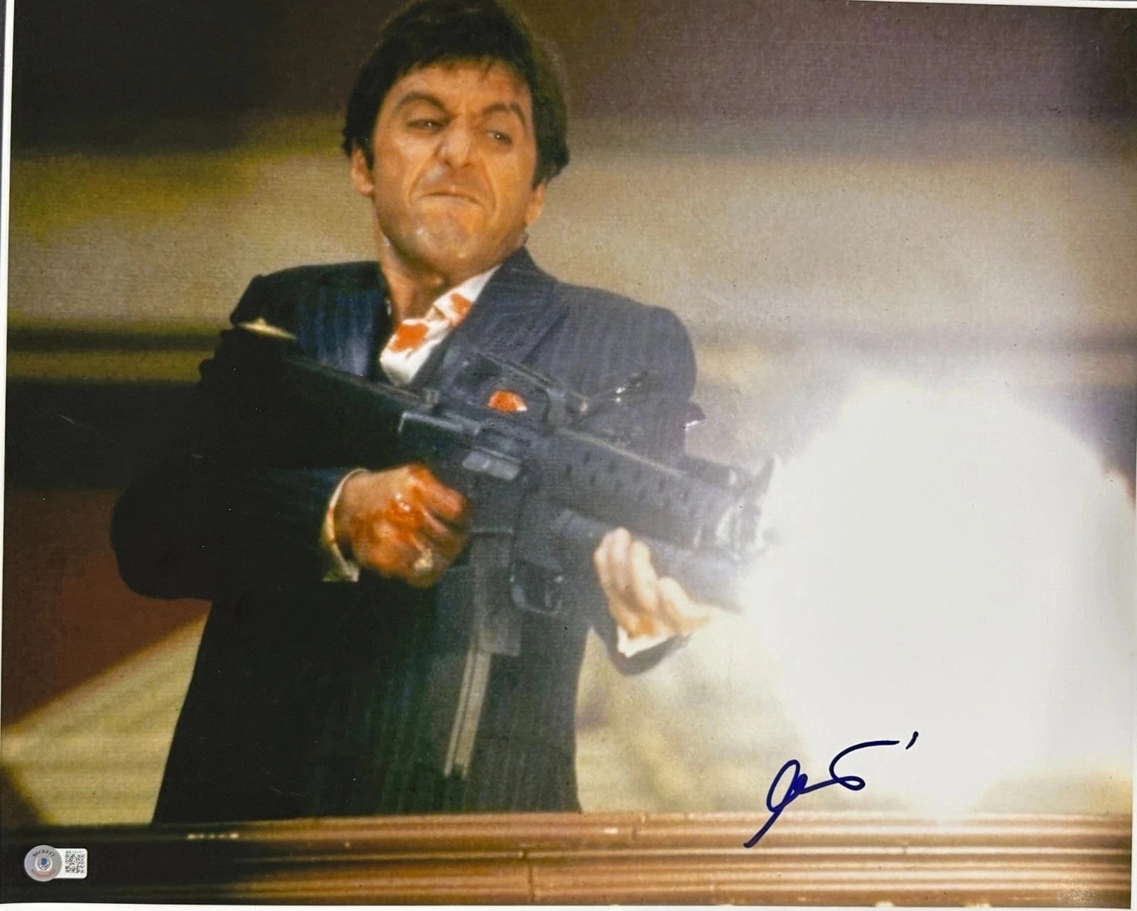 Al Pacino Signed 16x20 Photo from Scarface Beckett COA - Item #2