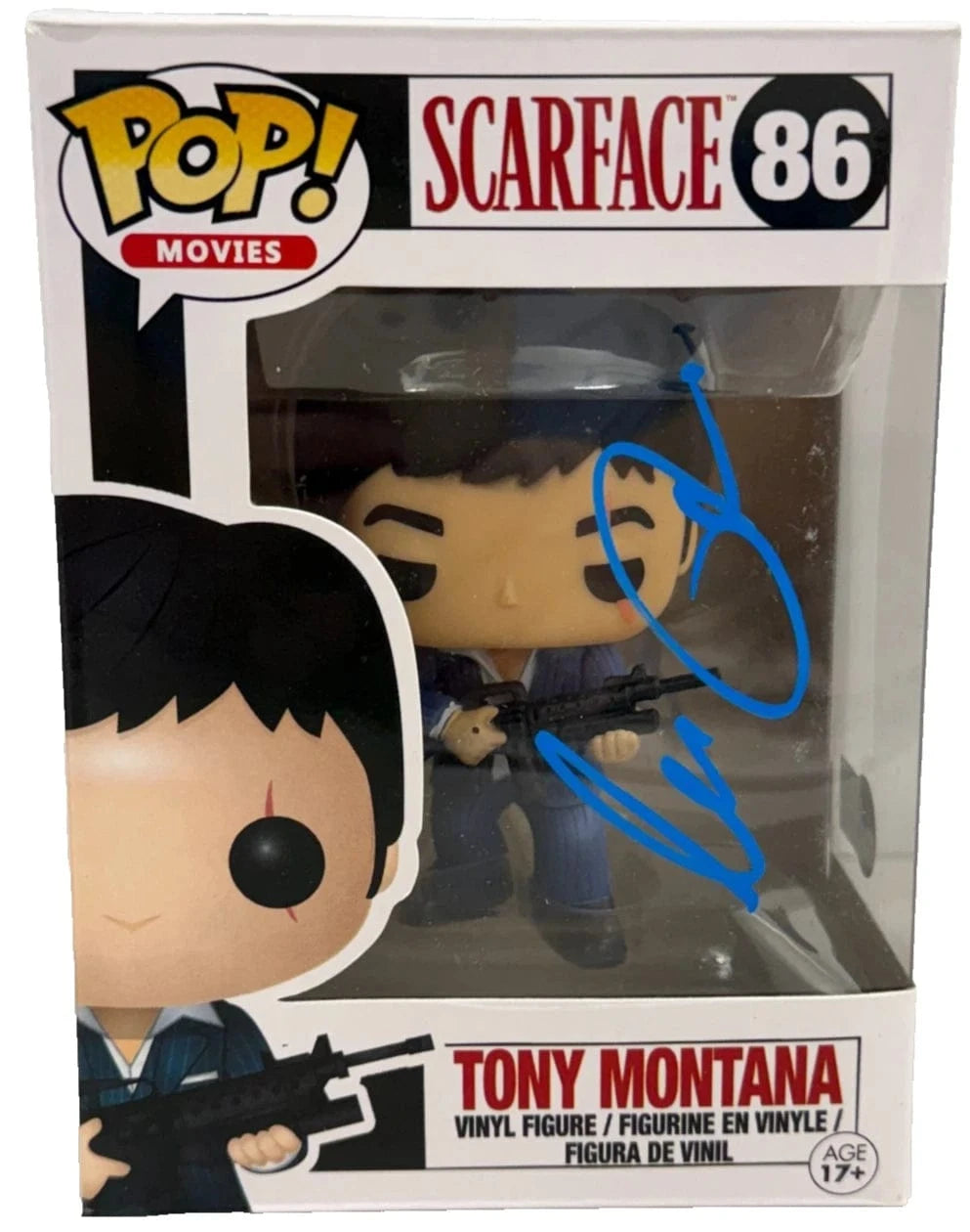 Al Pacino Authentic Autographed Tony Montana Scarface 86 Funko Pop Figure