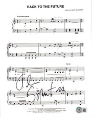Alan Silvestri Signed Lyrics & Sheet Music from Back to the Future Beckett COA