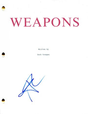 Alden Ehrenreich Signed Script from Weapons Certified Authentic