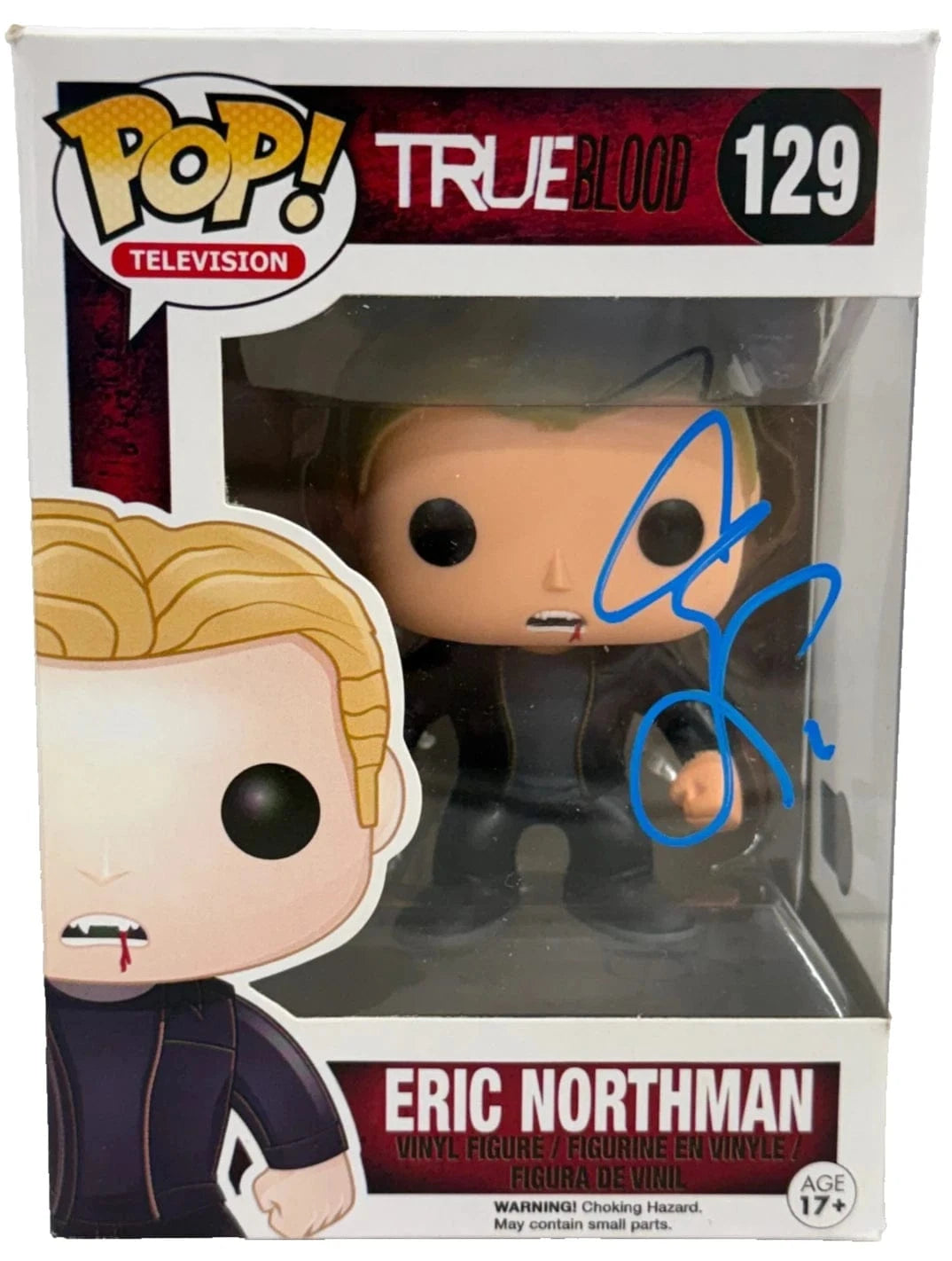 Alexander Skarsgård Authentic Autographed Eric Northman 129 True Blood Funko Pop Figure