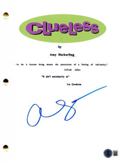 Alicia Silverstone Signed Script from Clueless Beckett COA