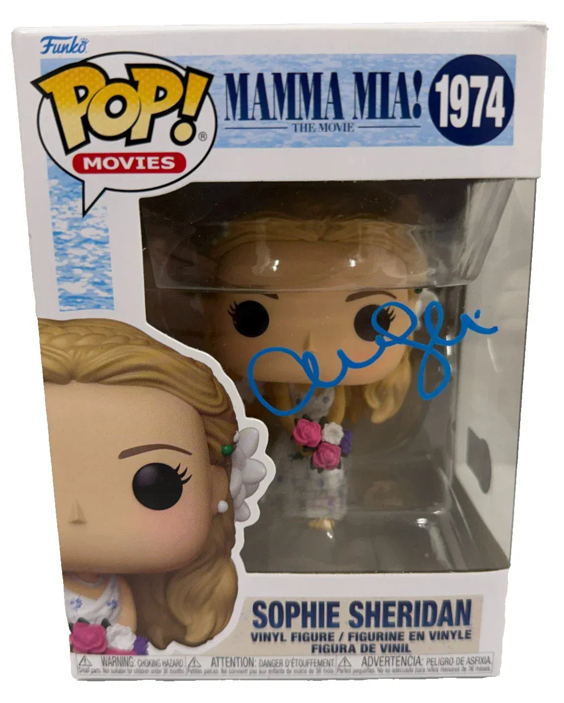Amanda Seyfried Authentic Autographed Sophie Sheridan Mamma Mia! 1974 Funko Pop Figure