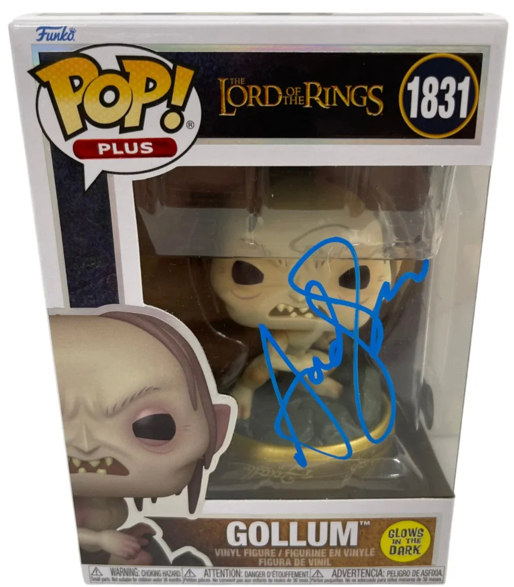 Andy Serkis signed Gollum Lord of the Rings Funko Pop with Beckett COA