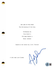 Andy Serkis signed Lord of the Rings movie script — Beckett authenticated