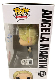 Beckett certificate of authenticity — Angela Kinsey signed Angela Martin The Office 1159 Funko Pop Figure