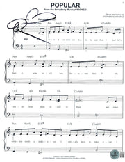 Ariana Grande Signed Lyrics & Sheet Music from Wicked Beckett COA