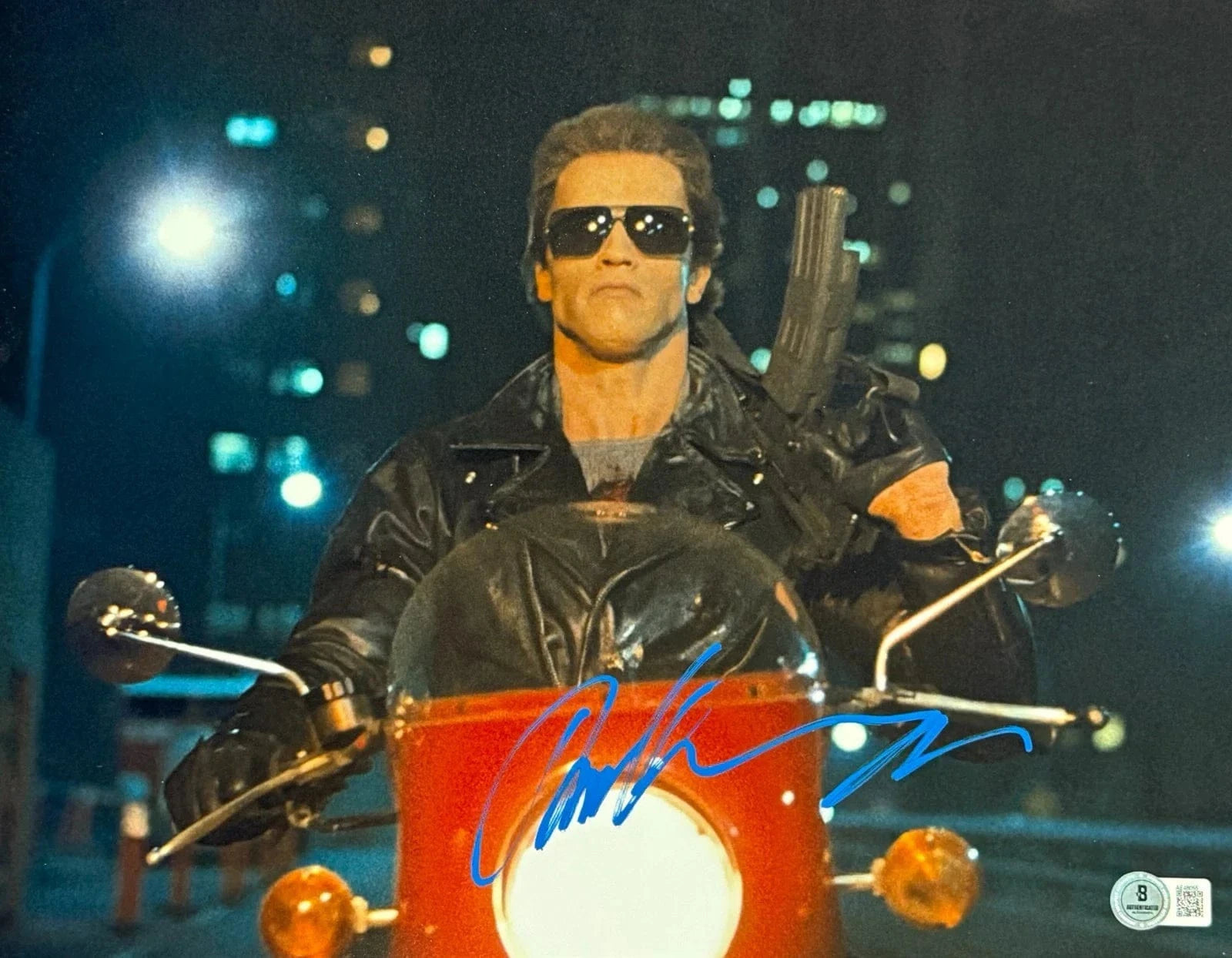 Arnold Schwarzenegger Signed 11x14 Photo from Terminator Beckett COA - Item #1