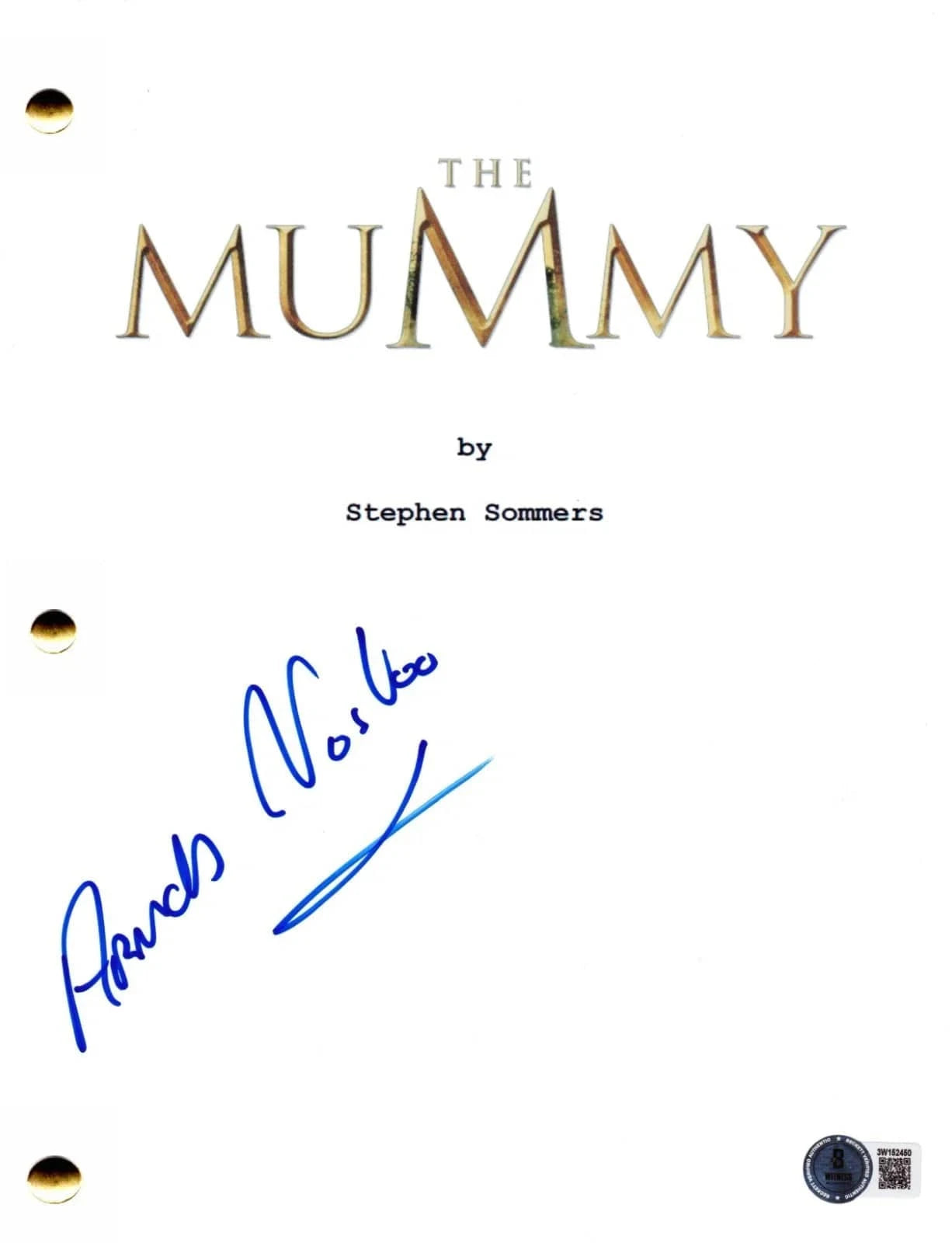Arnold Vosloo Signed Script from The Mummy Beckett COA