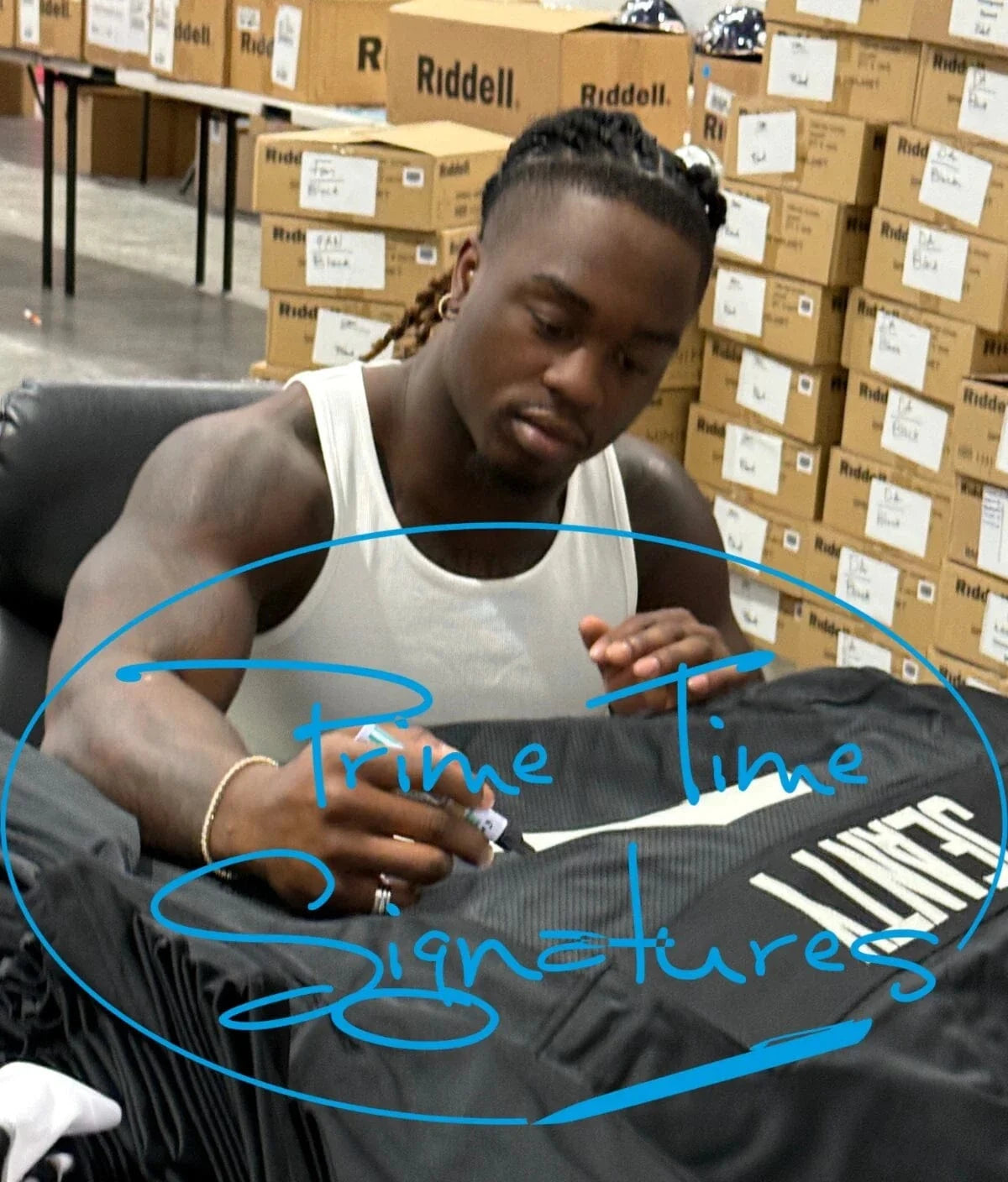 Ashton Jeanty Signed NFL Jersey Beckett COA - Item #2 - Detail View