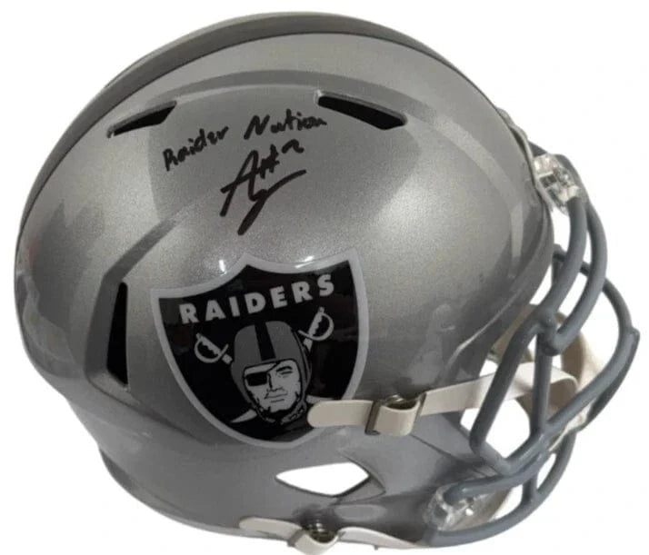 Ashton Jeanty Authentic Autographed Las Vegas Raiders Replica Speed Helmet