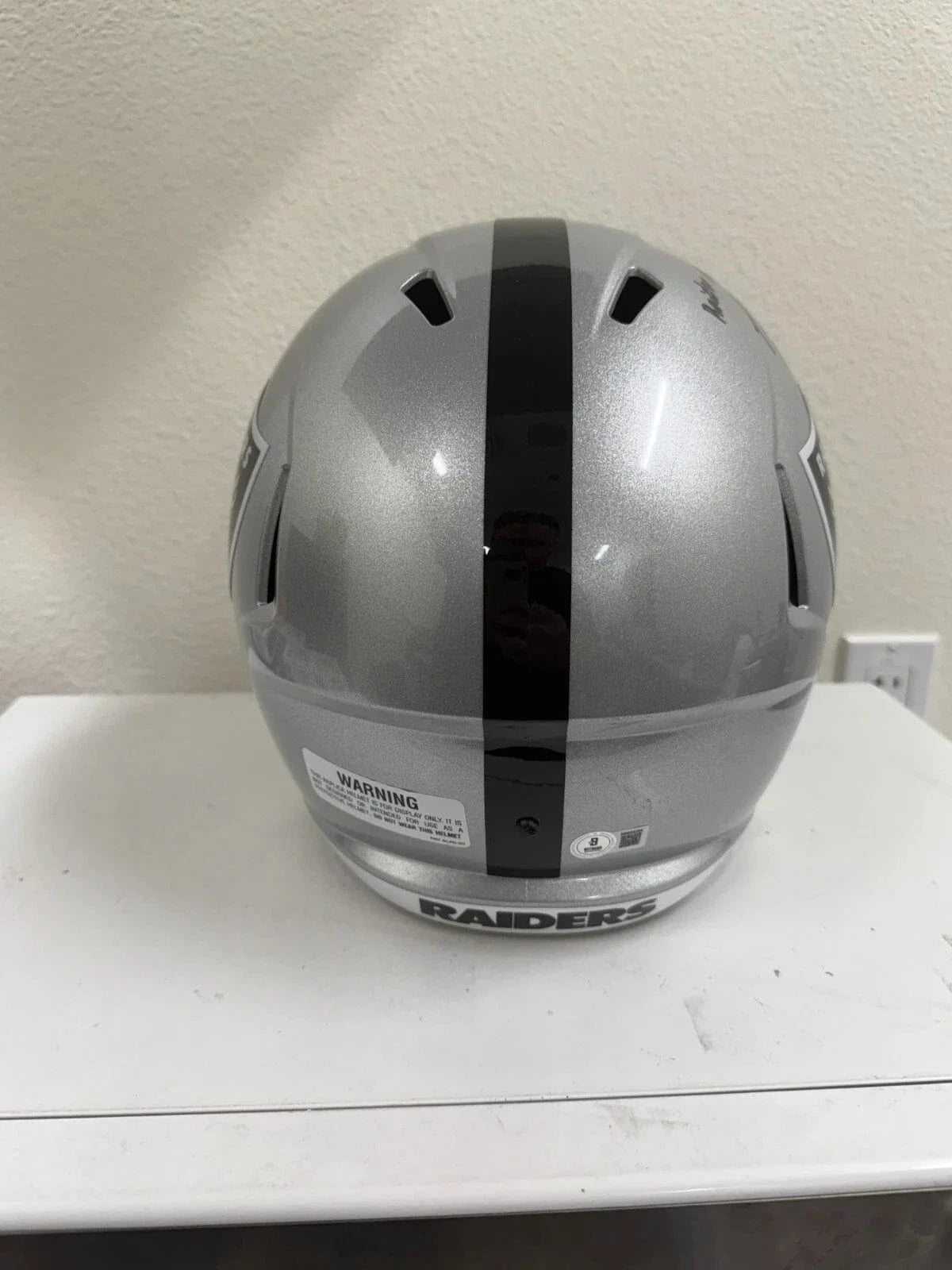 Ashton Jeanty Signed NFL Helmet Beckett COA - View 6