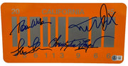 Back to the Future Cast Authentic Autographed Back to the Future Part 2 License Plate