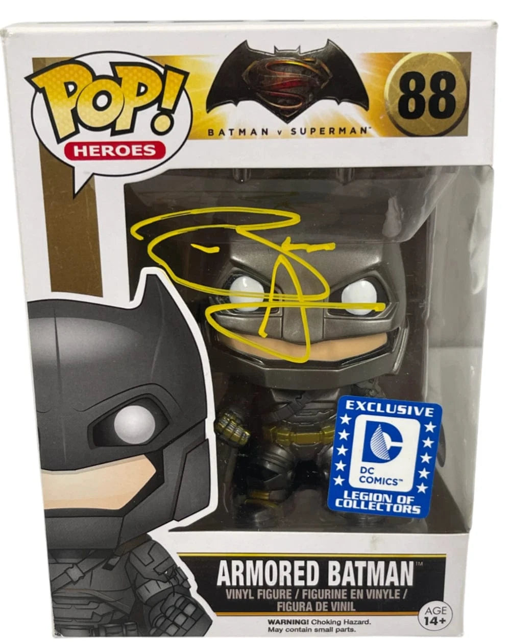 Ben Affleck Authentic Autographed Armored Batman V. Superman 88 Funko Pop Figure