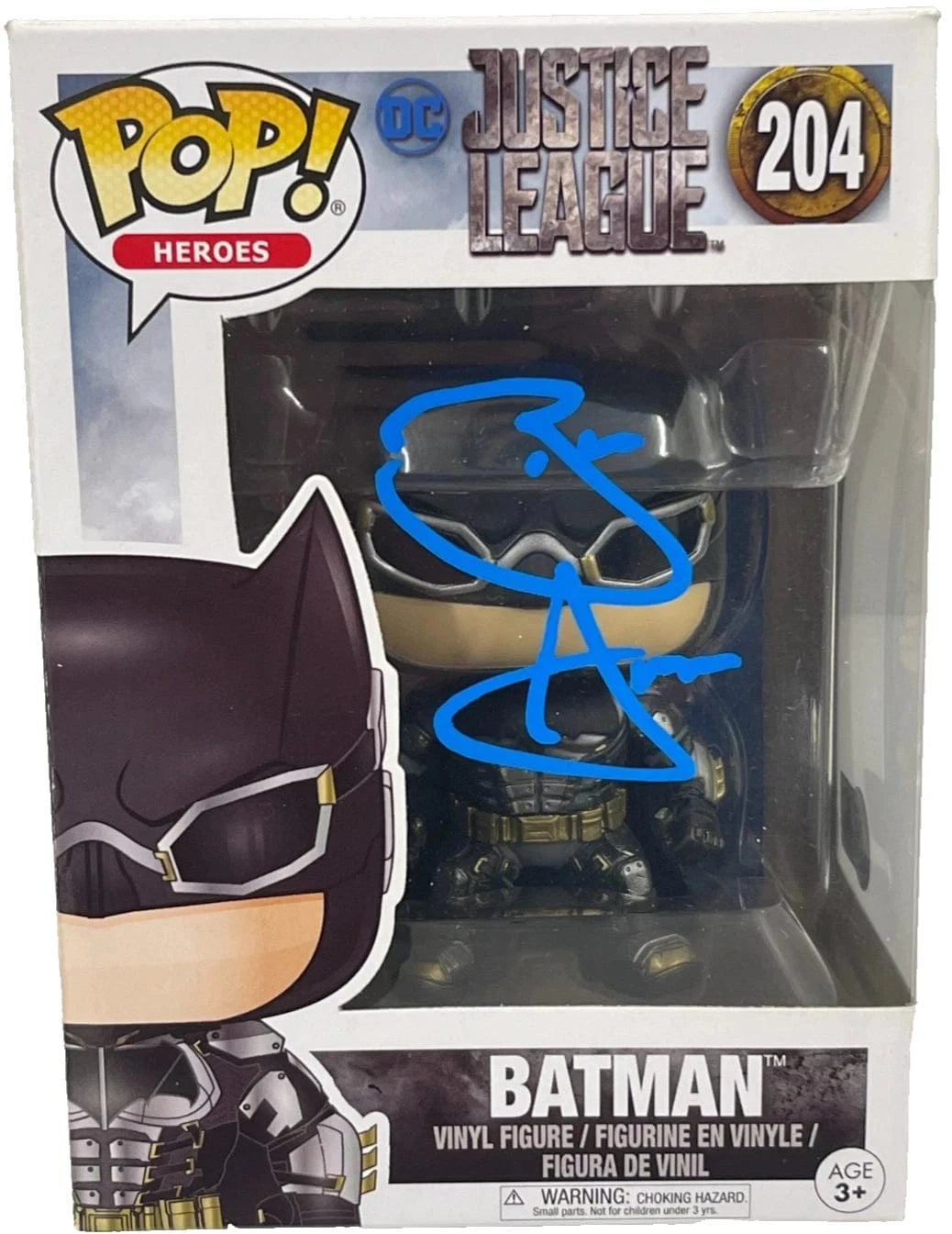 Ben Affleck Authentic Autographed Batman Justice League 204 Funko Pop Figure
