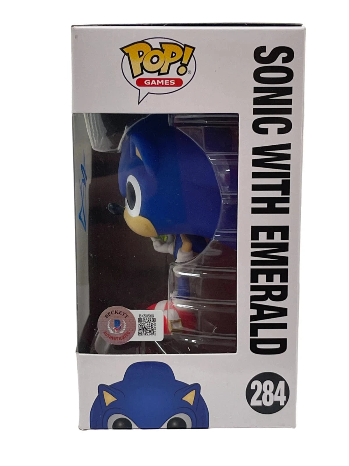 Ben Schwartz Signed Funko from Sonic the Hedgehog Beckett COA - Detail View