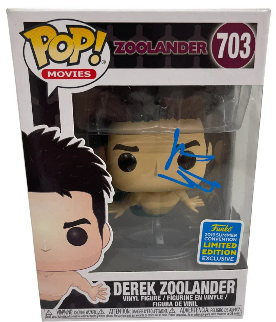 Ben Stiller Authentic Autographed Derek Zoolander 703 Funko Pop Figure