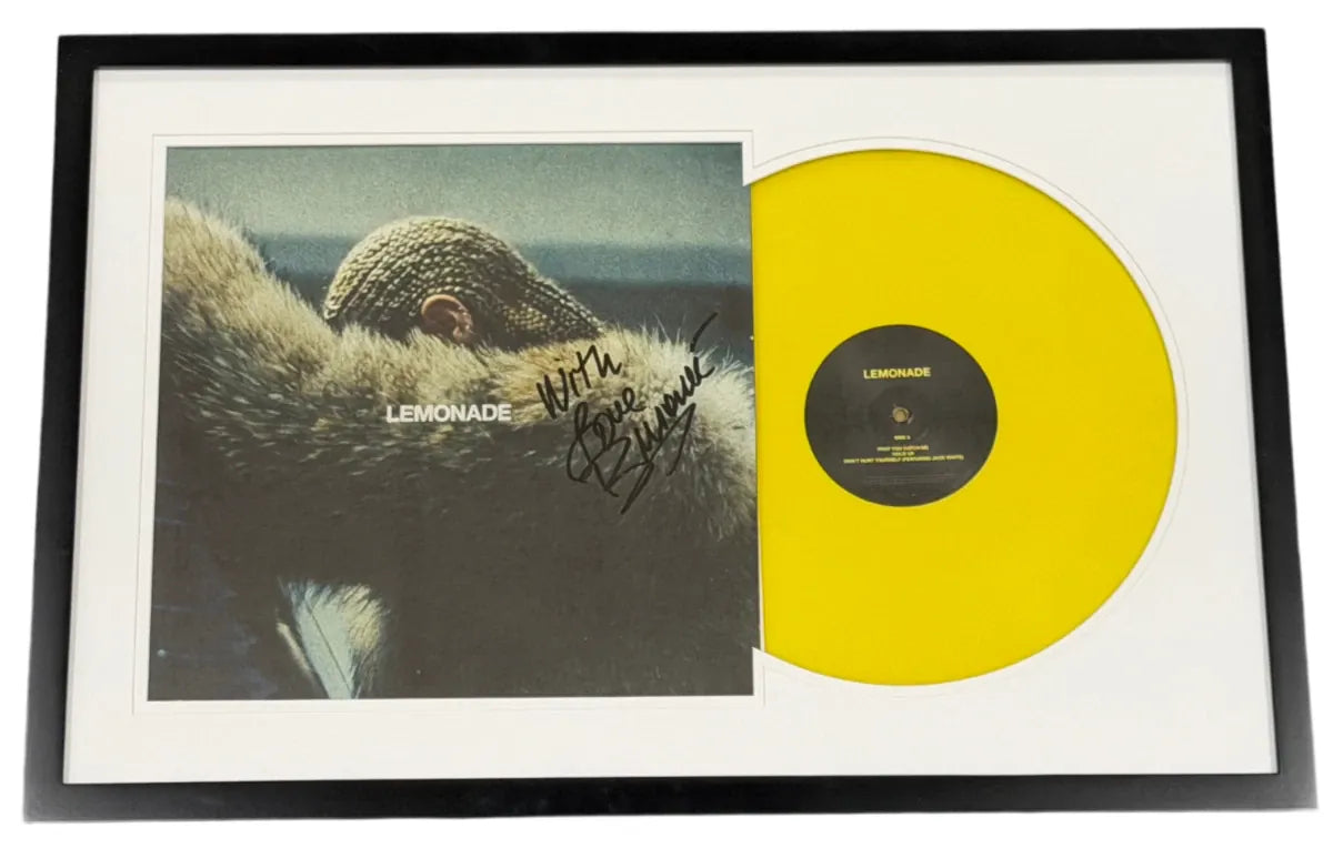 Beyonce signed Lemonade framed album with Beckett Hologram, LOA & QR Code