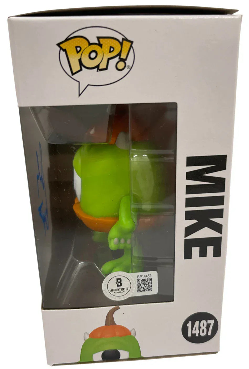 Billy Crystal Authentic Autographed Mike Pixar 1487 Funko Pop Figure