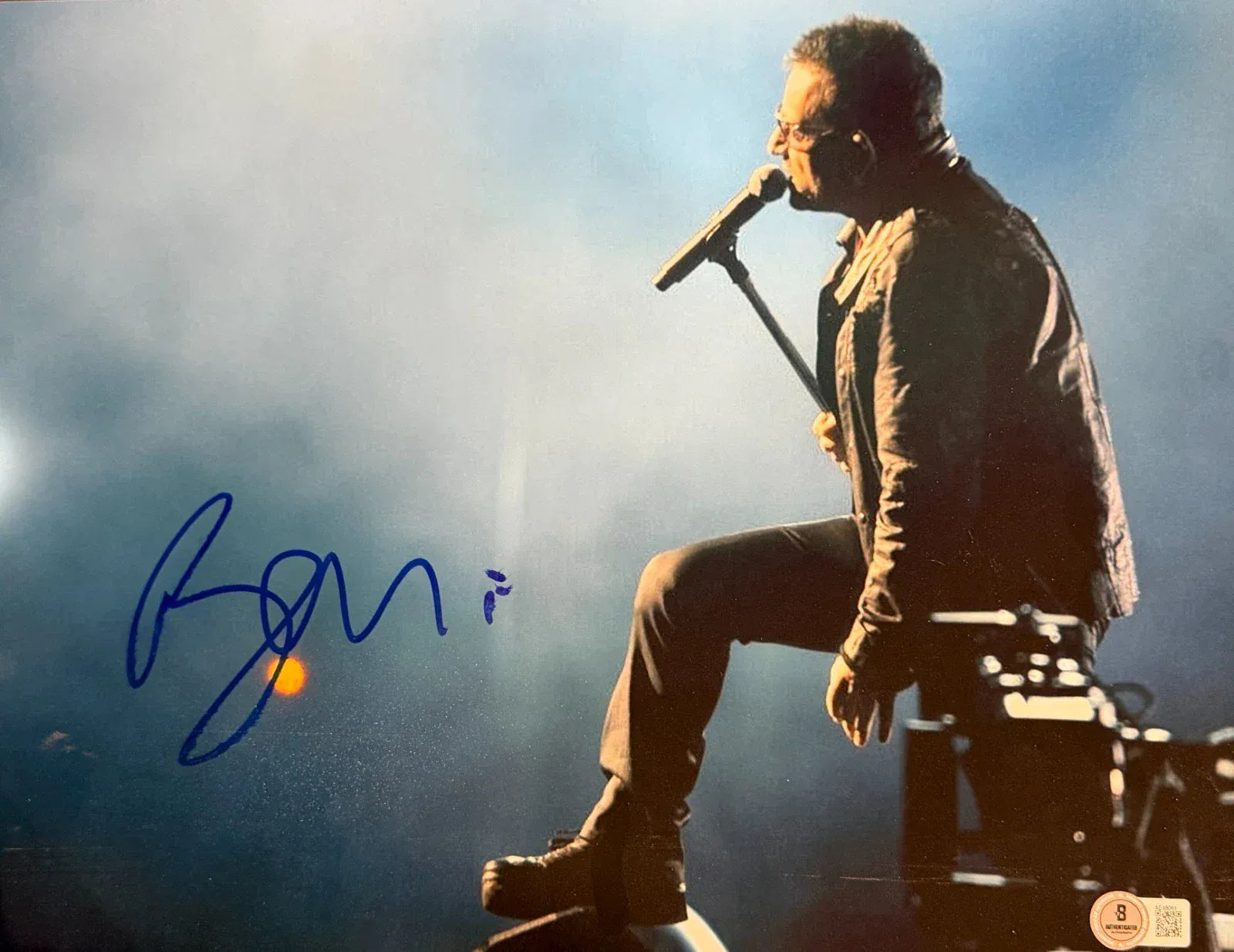 Bono of U2 signed 11x14 photo — Beckett LOA