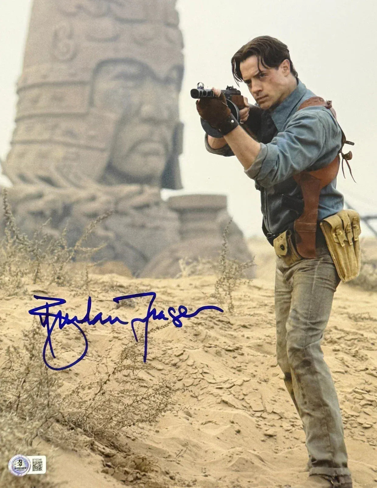 Brendan Fraser Signed 11x14 Photo from The Mummy Beckett COA - Item #5