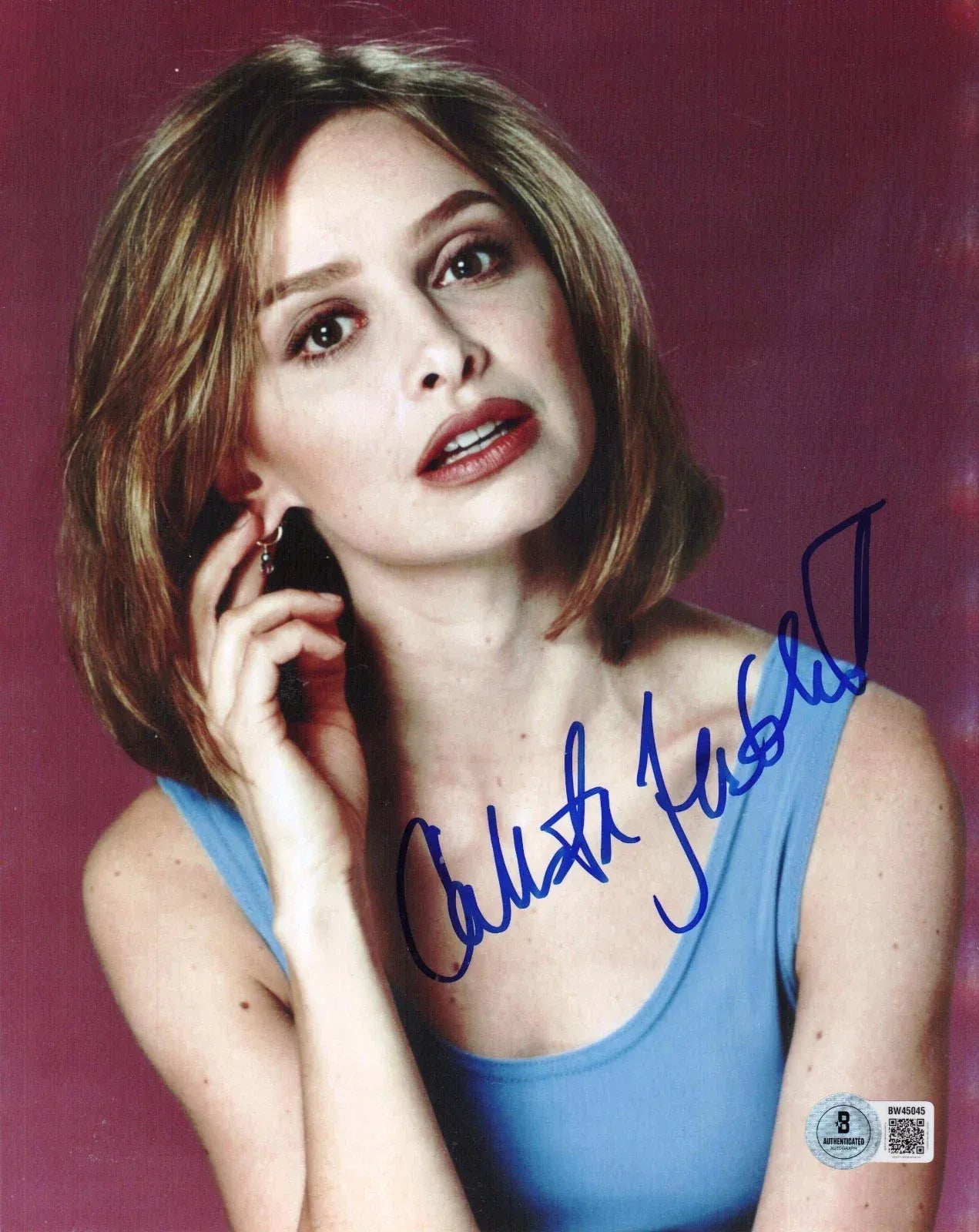 Calista Flockhart signed Ally McBeal 8x10 photo — Beckett authenticated