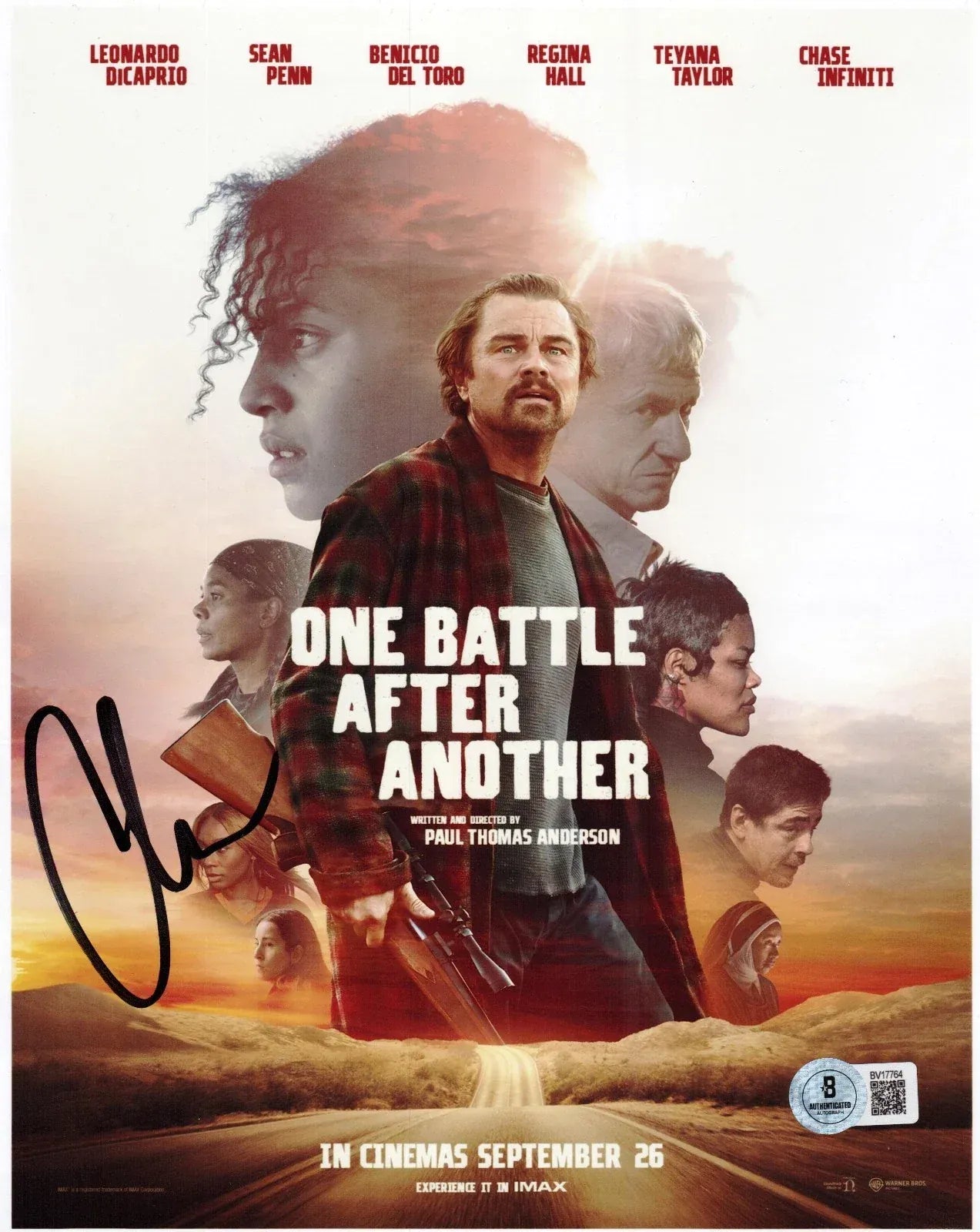 Chase Infiniti Authentic Autographed 8x10 Photo