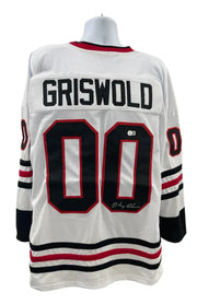 Chevy Chase signed Clark Griswold Christmas Vacation jersey — Beckett authenticated
